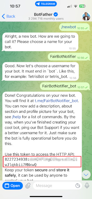 BotFather Bot Token