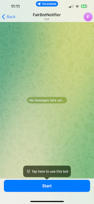 Telegram Bot Start